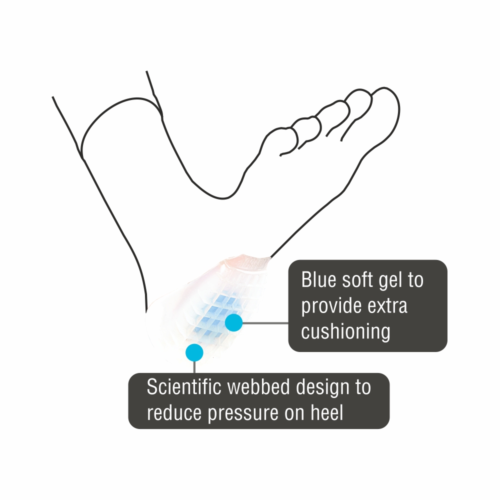 vissco silicone heel pad