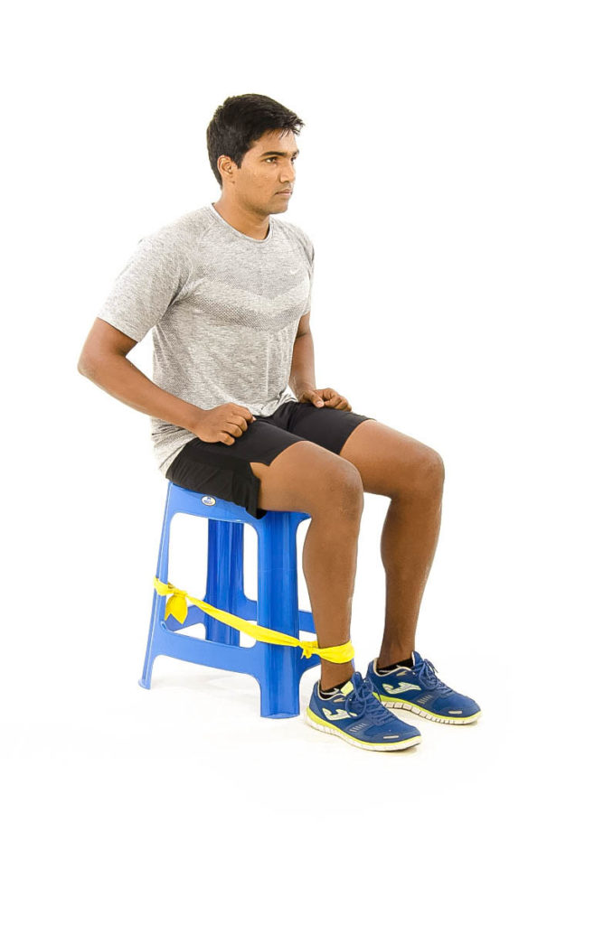 Knee Raise with Theraband