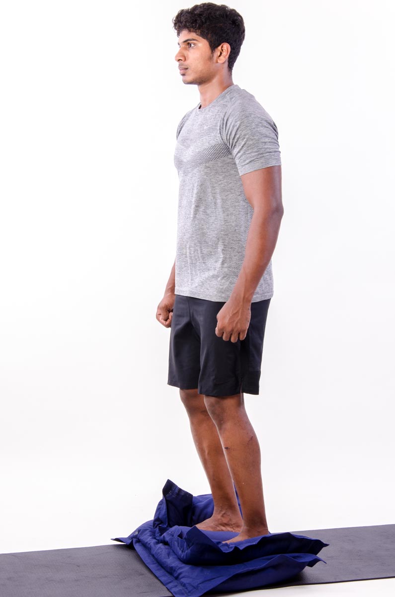 Squat on 2 pillows Vissco Healthcare Private Limited.