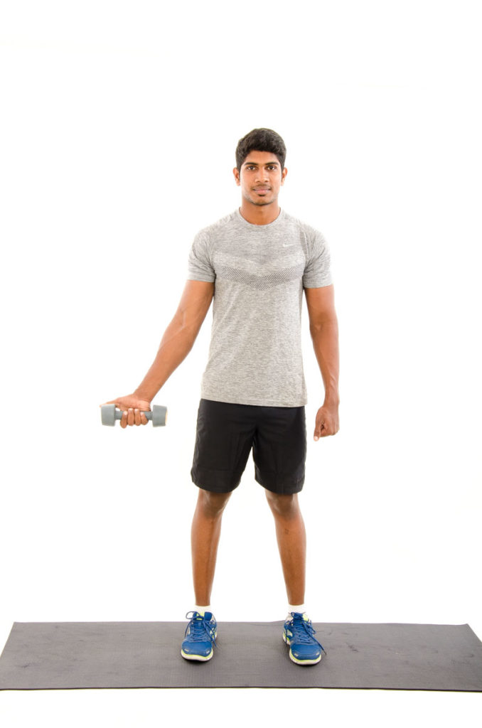 PNF-D1 Flexion with Dumbbell