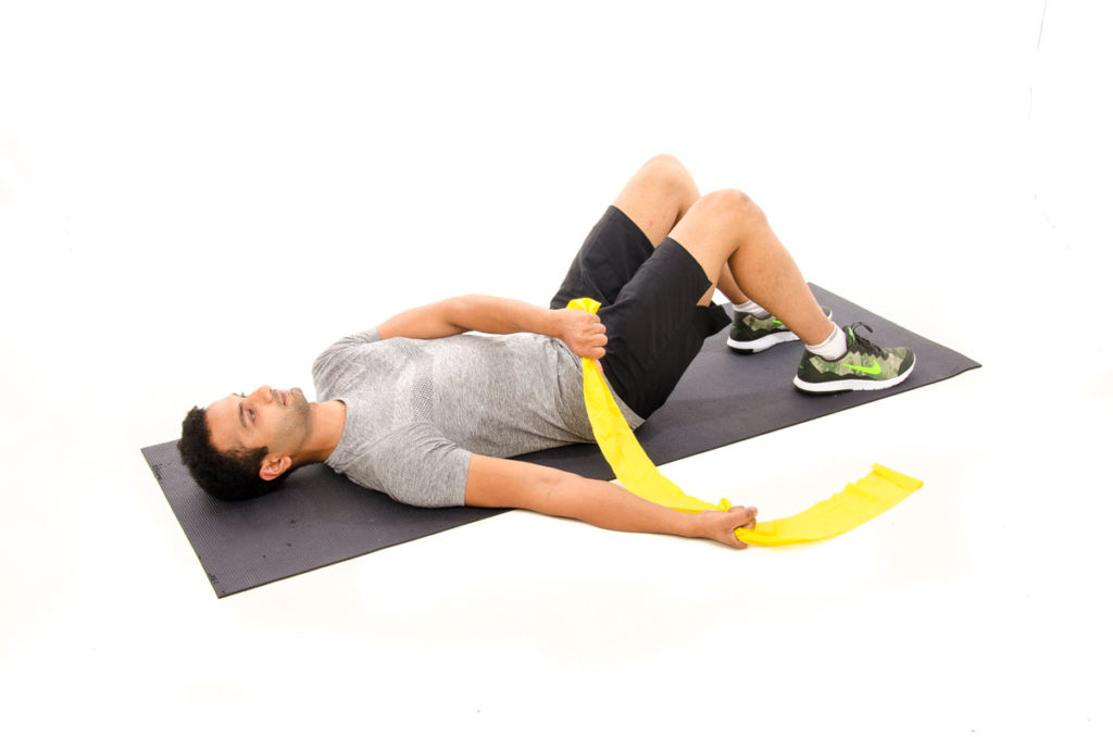 Standing Calf Stretch with Knee Extended and Eversion - Vissco