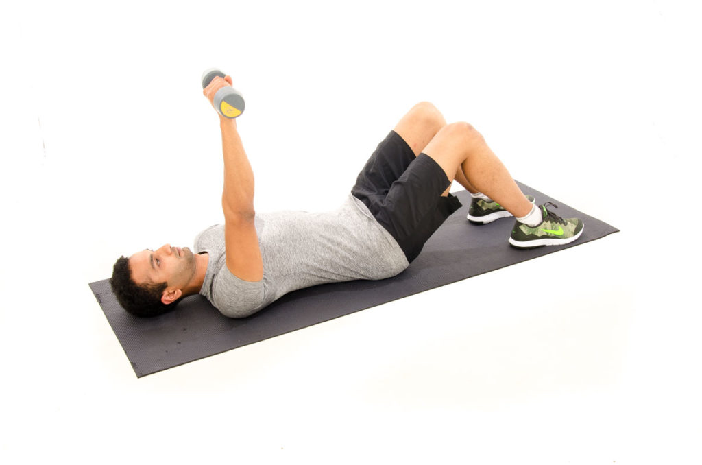 Supine Punch Plus with Dumbbell