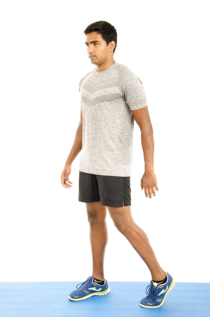 Standing Calf Stretch with Knee Extended and Eversion - Vissco