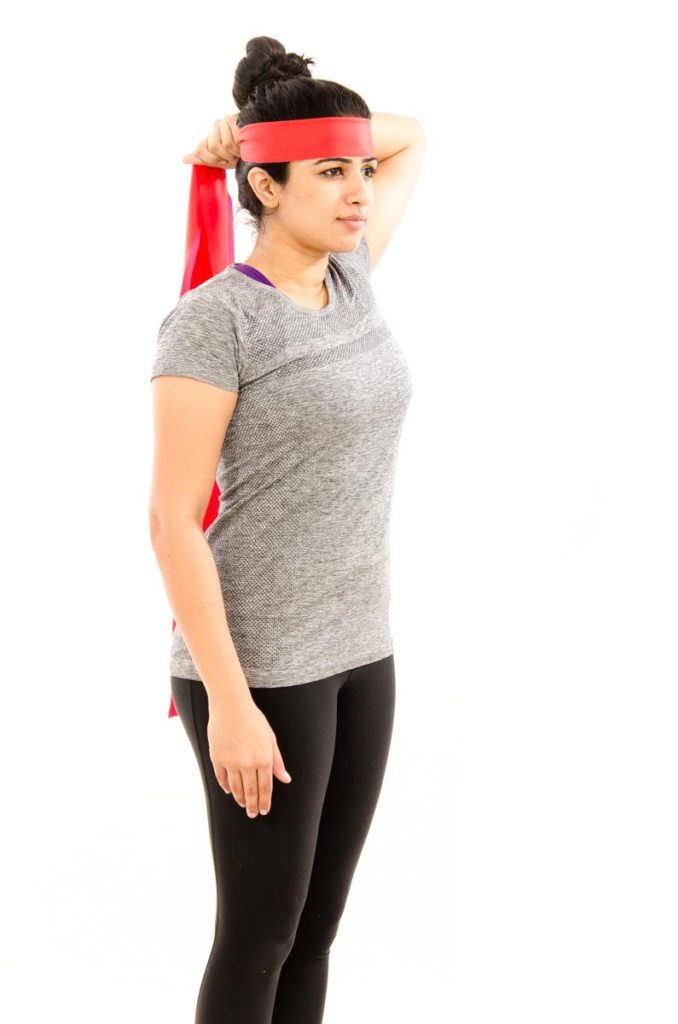Theraband Neck Forward Bend