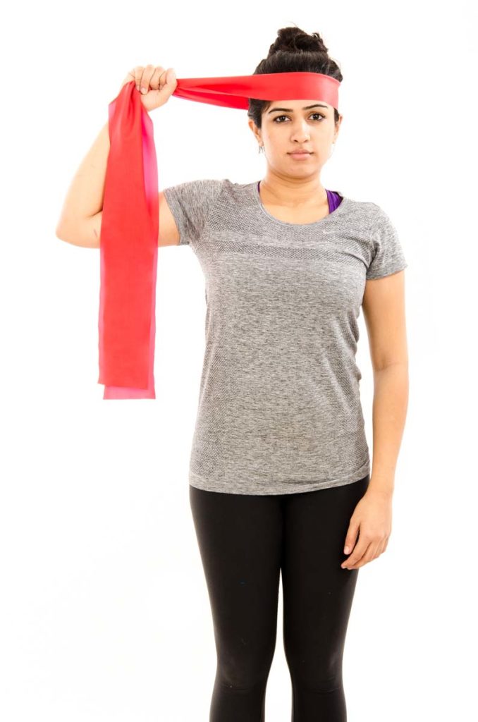 Theraband Neck Rotation
