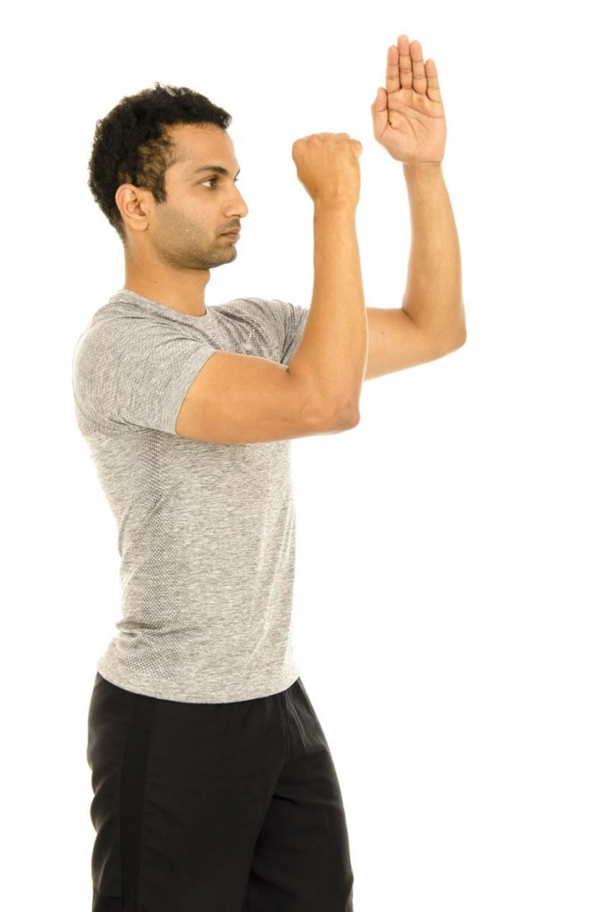 Shoulder Flexion Isometric 2 with Elbow Bend