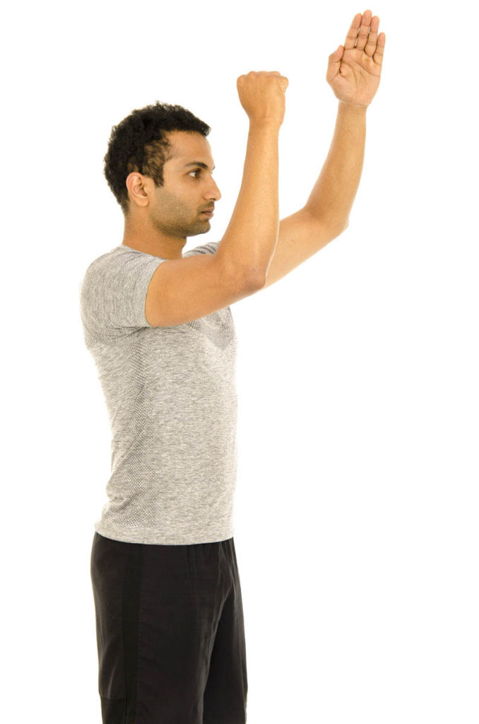Shoulder Flexion Isometric 3 with Elbow Bend