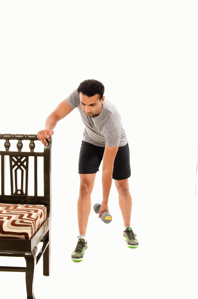 Shoulder Pendulum Anti Clock Circle using Dumbbell Vissco